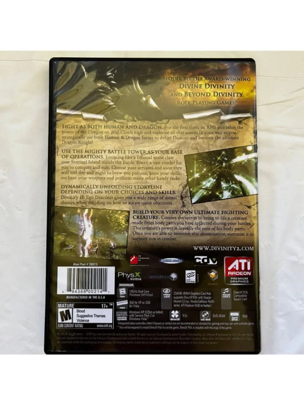 Divinity II Ego Draconis Windows PC 2009